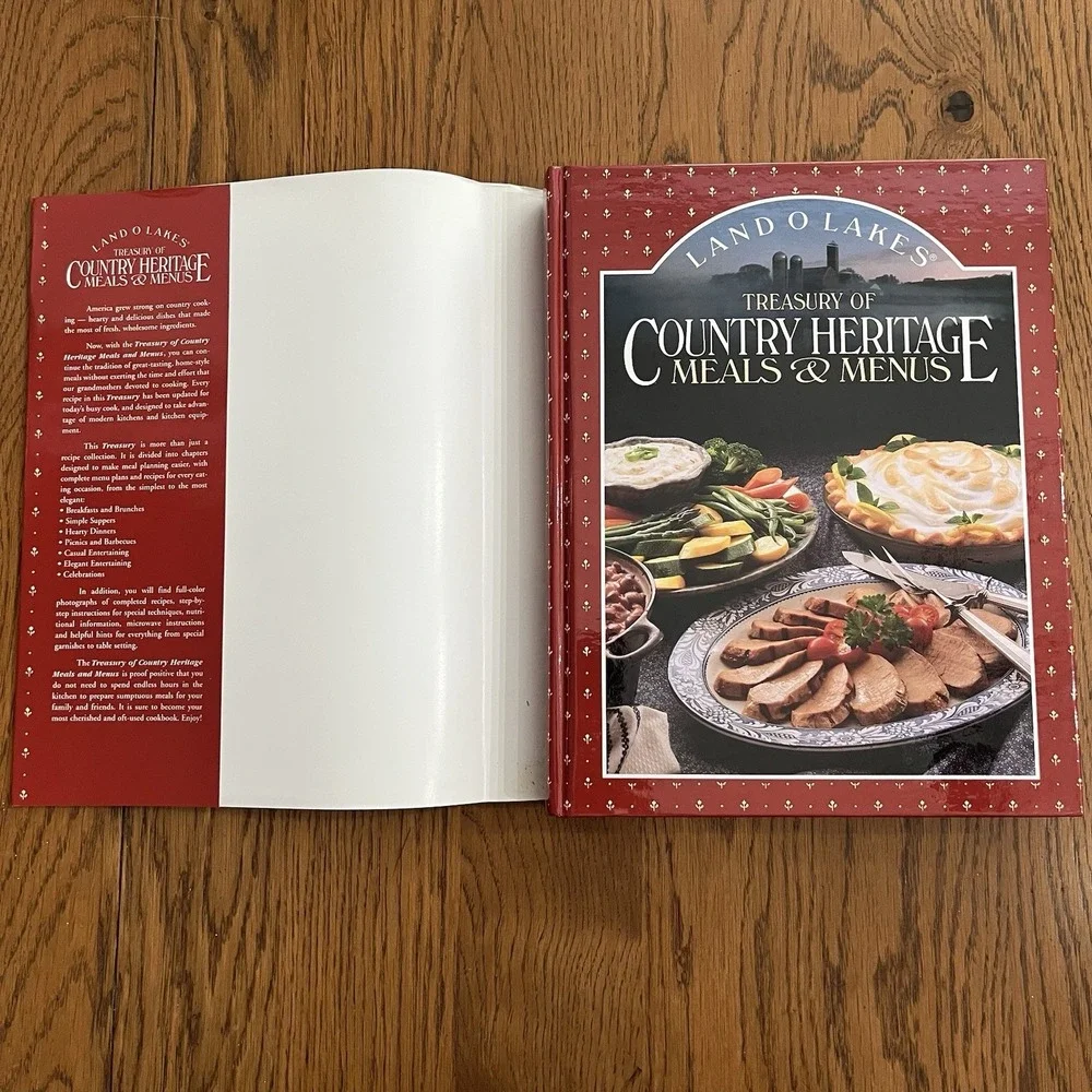 Land O Lakes Treasury of Country Heritage Cookbook 1994 Hardcover